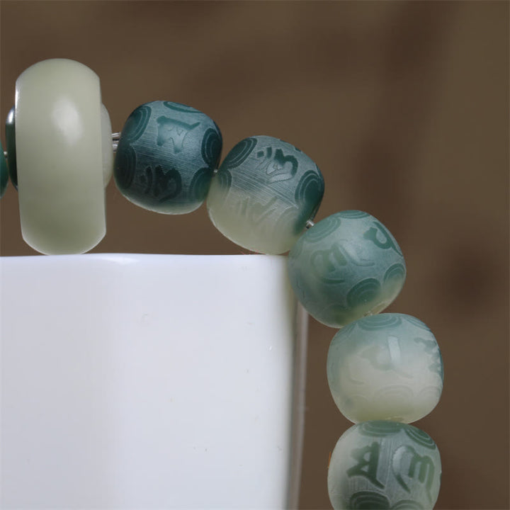 Buddha Stones Bodhi Seed Om Mani Padme Hum Engraved Keep Away Evil Spirits Bracelet - image 3