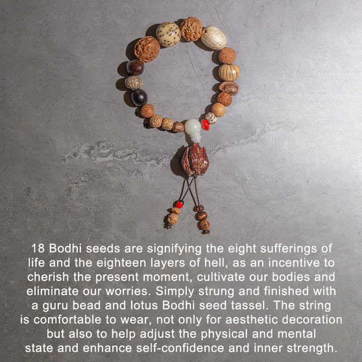 Buddha Stones 108 Mala Beads Bodhi Seed Luck Wealth Bracelet Wrist Mala - image 7