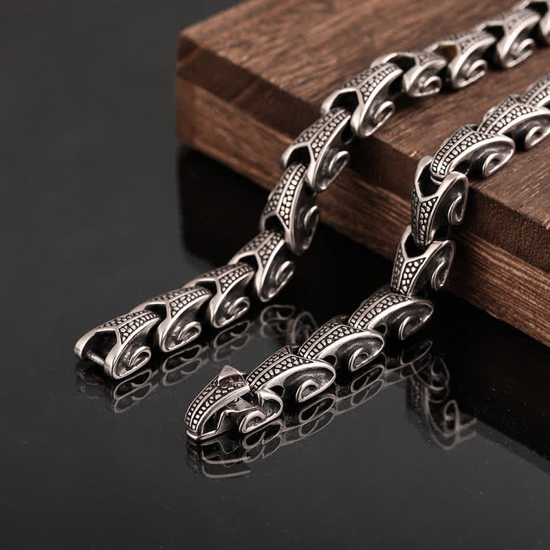Buddha Stones Dragon Pattern Titanium Steel Protection Necklace Pendant Bracelet - image 17