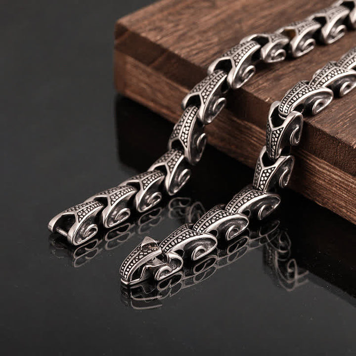 Buddha Stones Dragon Pattern Titanium Steel Protection Necklace Pendant Bracelet - image 17