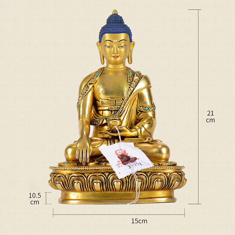 Buddha Shakyamuni Compassion Copper Statue Decoration - image 13
