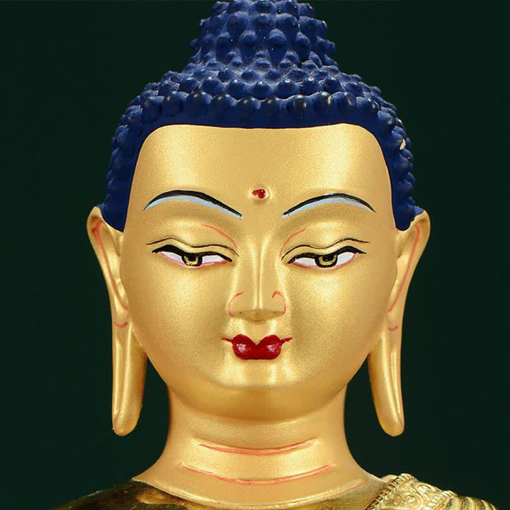 Buddha Shakyamuni Figurine Enlightenment Copper Statue Home Offering Decoration - image 12