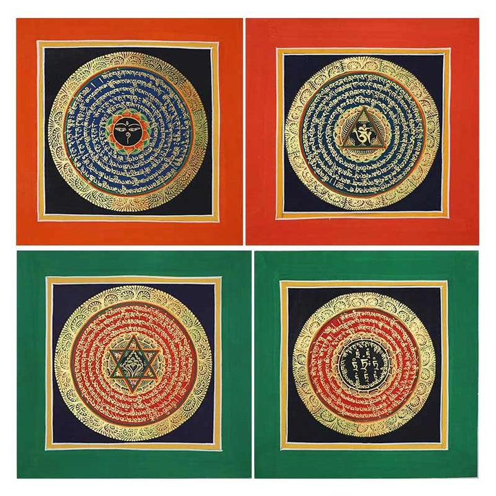 Buddha Stones Tibetan Handmade Thangka Painting Spiritual Blessing Blind Box Random Color Pattern - image 20