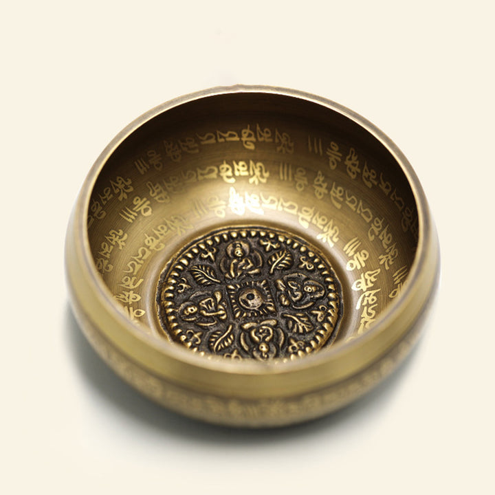 Buddha Stones Tibetan Sound Bowl Handcrafted for Yoga Mindfulness and Meditation Singing Bowl Set - image 14