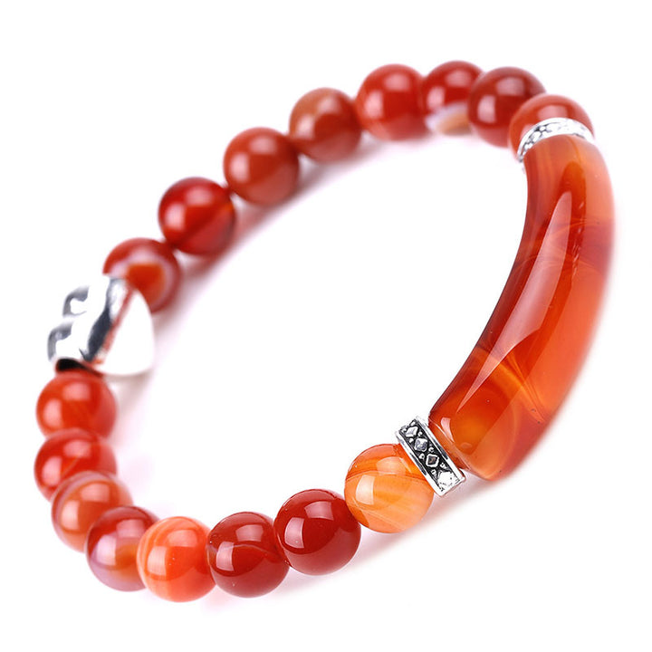 Buddha Stones Natural Crystal Beads Unisex Heart Bracelet - image 10