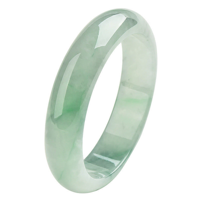 Buddha Stones  Natural Jade Prosperity Wealth Luck Bangle Bracelet - image 5