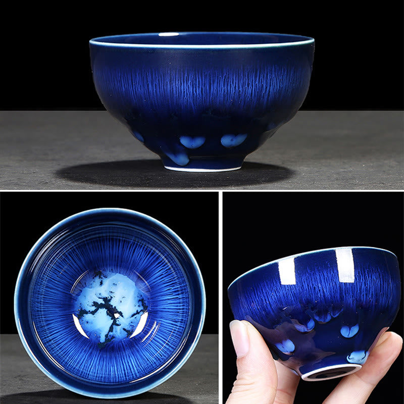 Buddha Stones Chinese Jianzhan Glaze Kiln Change Ceramic Teacup Tenmoku Kung Fu Tea Cup - image 6