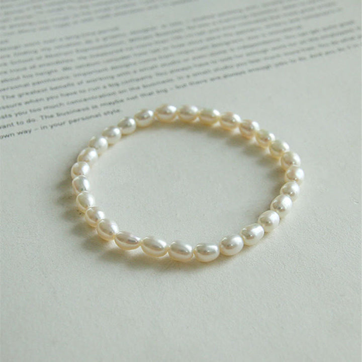 Buddha Stones Natural Pearl Healing Beaded Bracelet - image 3