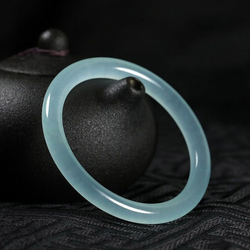 Buddha Stones Natural Jade Healing Blessing Bangle Bracelet - image 3