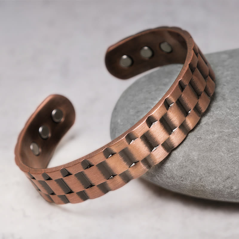 Buddha Stones Vintage Copper Balance Cuff Bracelet - image 1