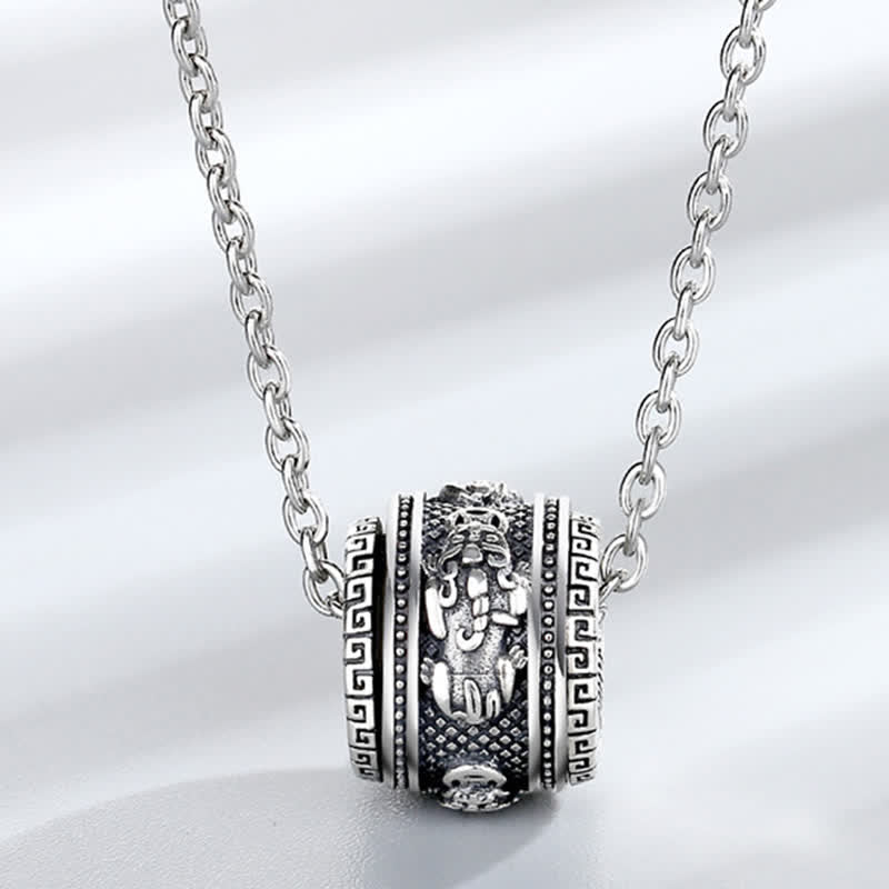 Buddha Stones PiXiu Luck Wealth Rotatable Necklace Pendant - Pendant&Chain - image 1