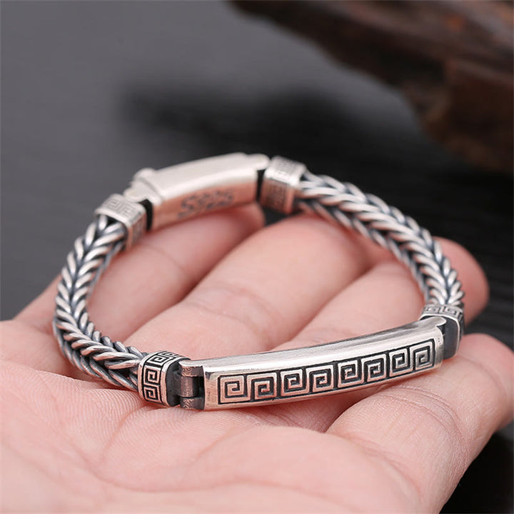 Buddha Stones Swastika Pattern Engraved Luck Bracelet - image 5