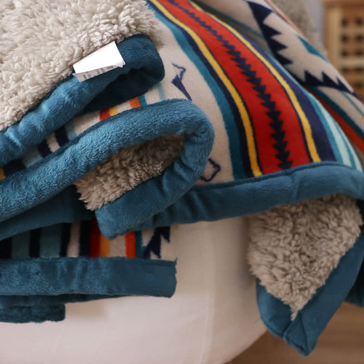 Buddha Stones Geometric Warm Soft Bed Throw Blanket - image 14