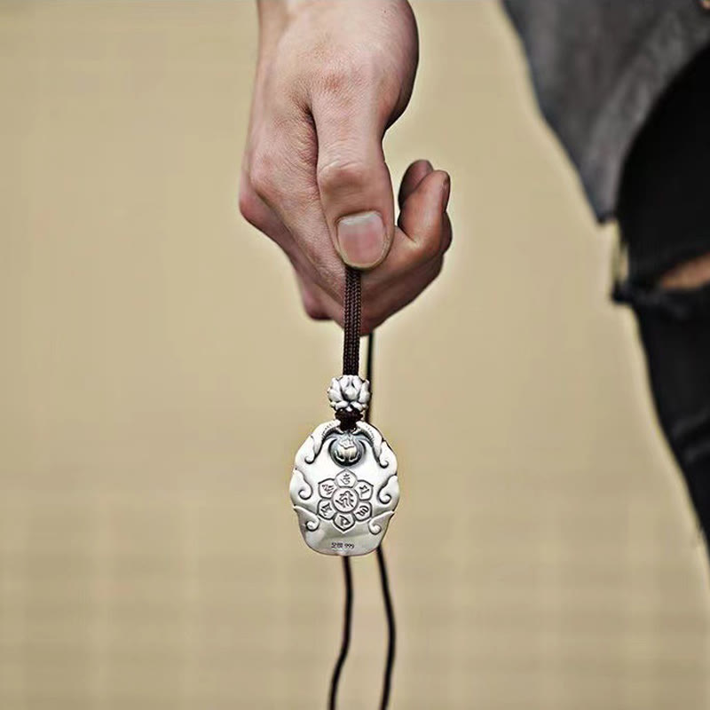 Buddha Stones Chinese Zodiac Natal Buddha Om Mani Padme Hum Lotus Compassion Necklace Pendant - image 17