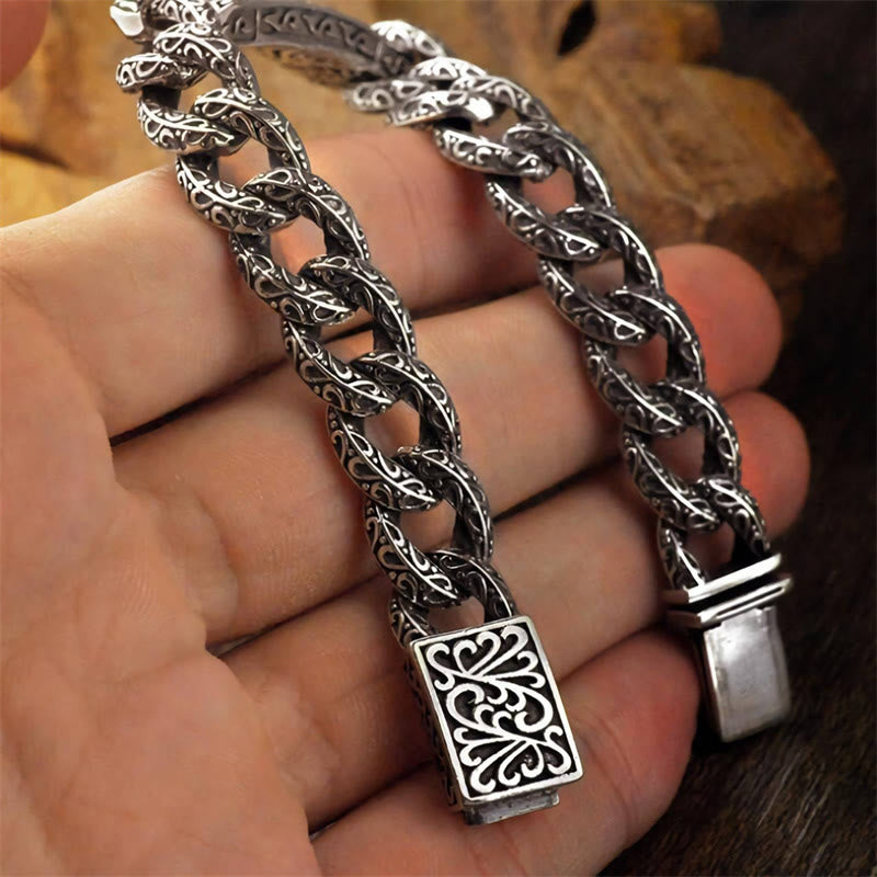Buddha Stones Vintage Patterns Engraved Healing Bracelet - image 6