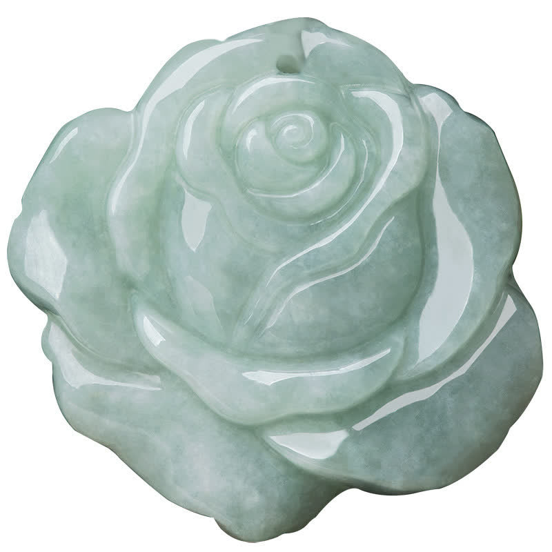 Buddha Stones Lotus Pattern Jade Abundance Prosperity Necklace String Pendant - image 6