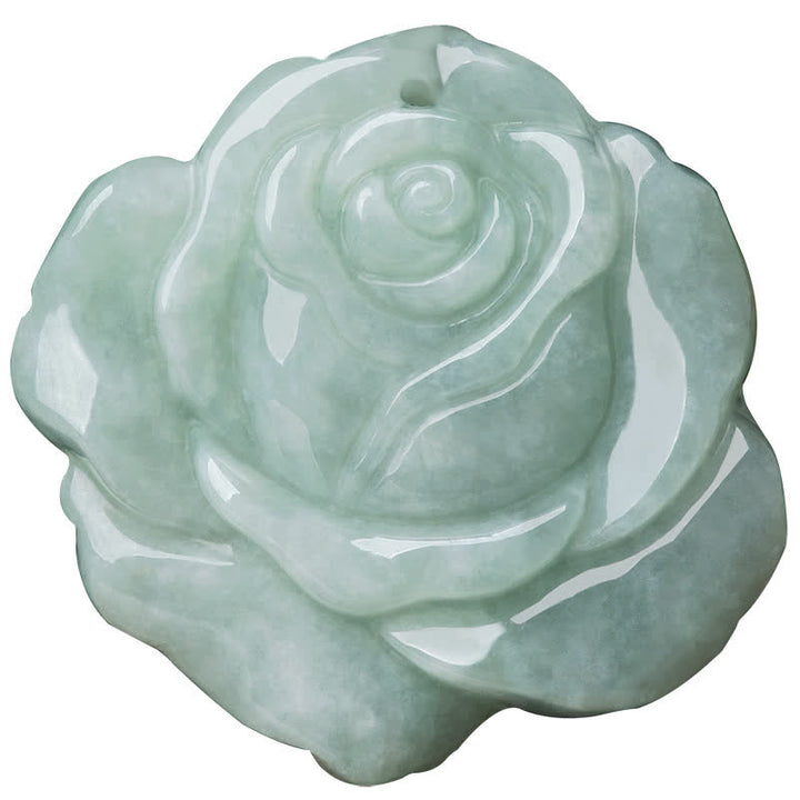 Buddha Stones Lotus Pattern Jade Abundance Prosperity Necklace String Pendant - image 6