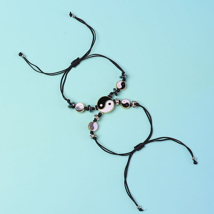 Buddha Stones 2pcs Yin Yang Hematite Couple Bracelet - image 22