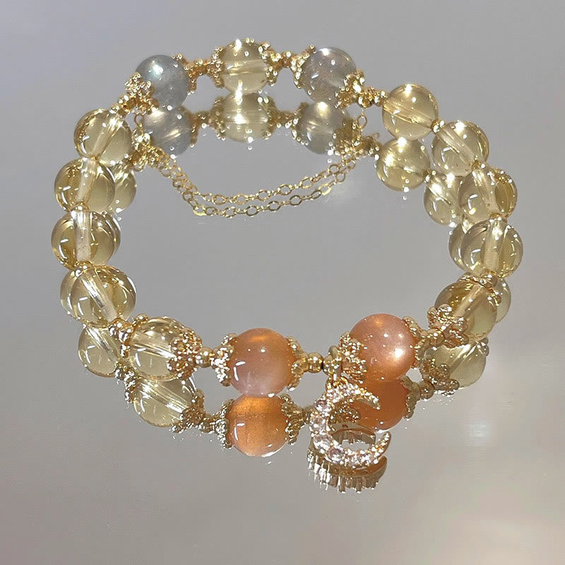 Buddha Stones Blessed Moon Citrine Abundant Energy Bracelet - Citrine - image 0