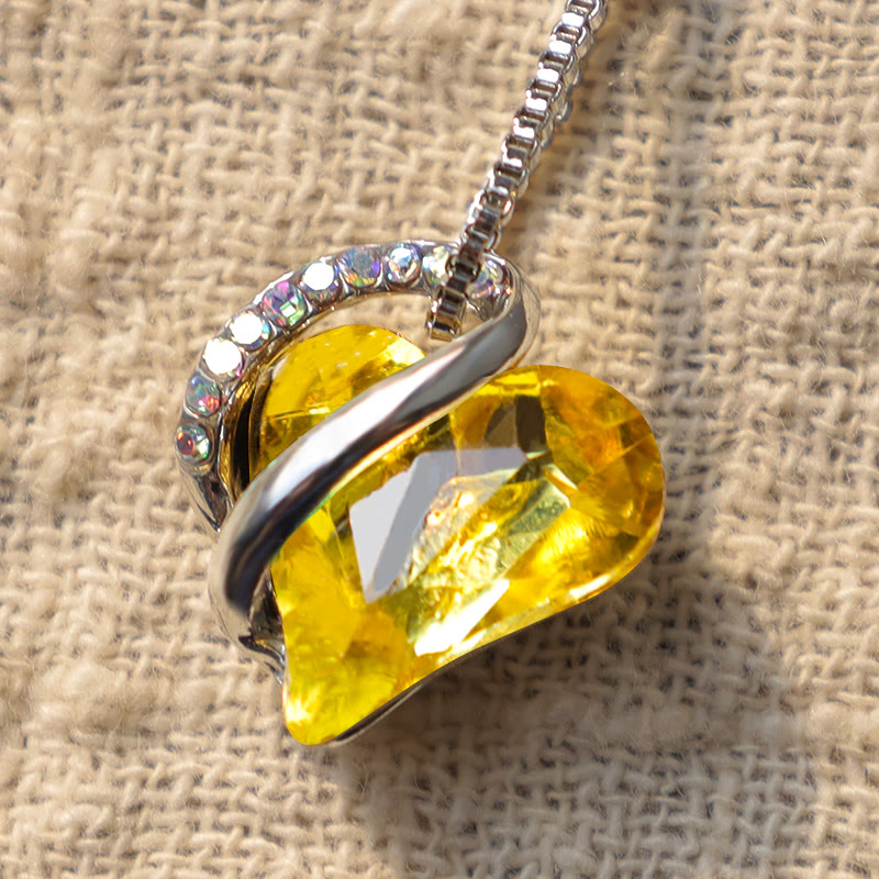 Buddha Stones Love Heart Birthstone Healing Energy Necklace Pendant - image 38