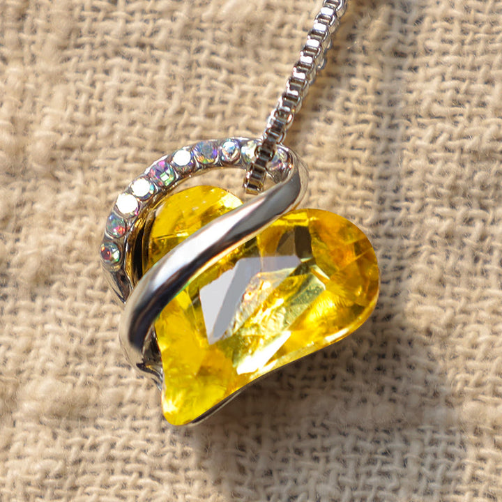 Buddha Stones Love Heart Birthstone Healing Energy Necklace Pendant - image 38