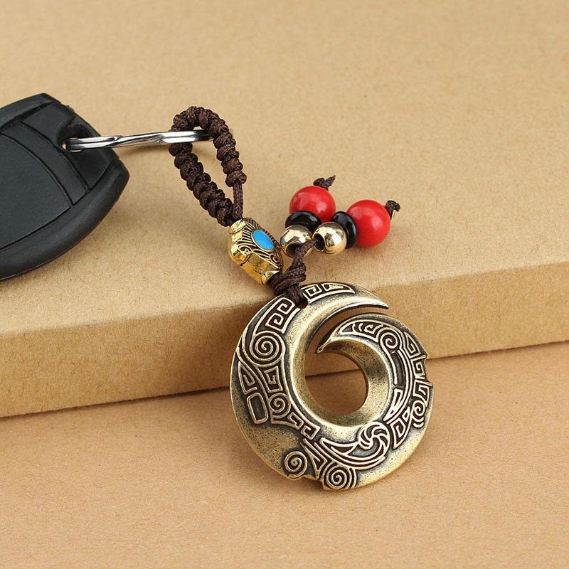 Good Luck Fortune Copper Wealth Key Chain - image 2