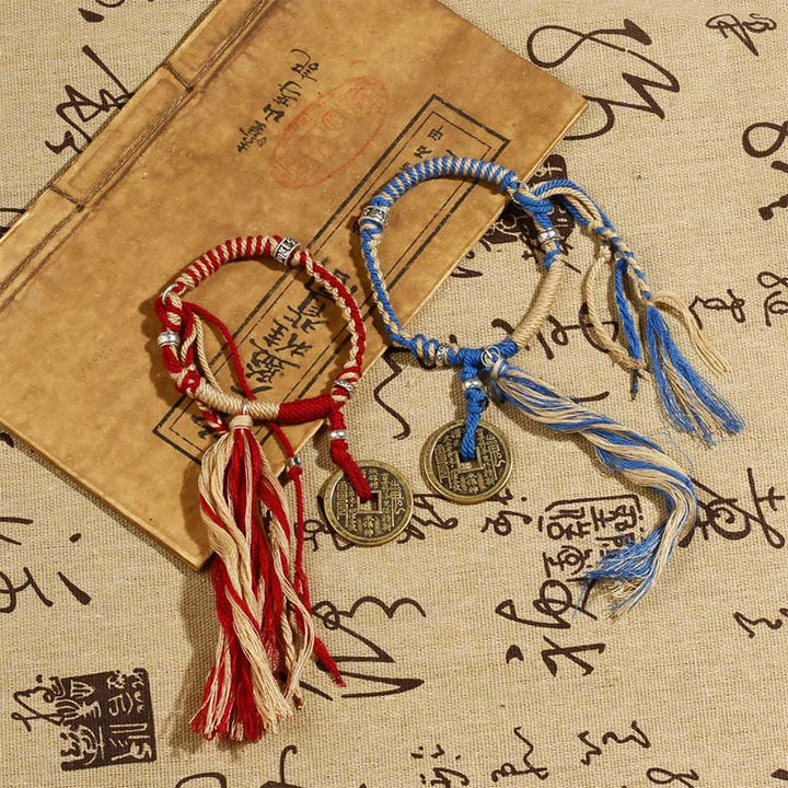 Buddha Stones Mountain Ghosts Spend Money Wealth Prosperity Handmade Braided Bracelet - image 5