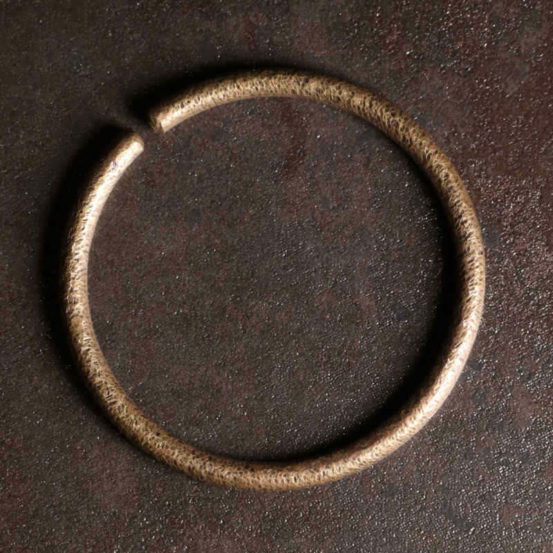 Buddha Stones Rustic Design Copper Balance Adjustable Cuff Bracelet - Medium 57mm - image 2