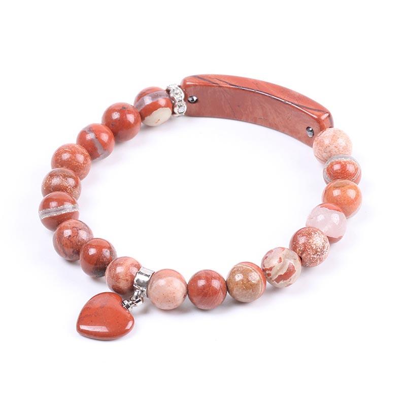 Buddha Stones Natural Quartz Love Heart Healing Beads Bracelet - image 29