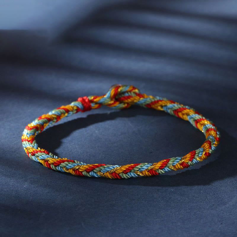 Buddha Stones "May you be safe and sound all year round" Lucky Multicolored Bracelet - image 5