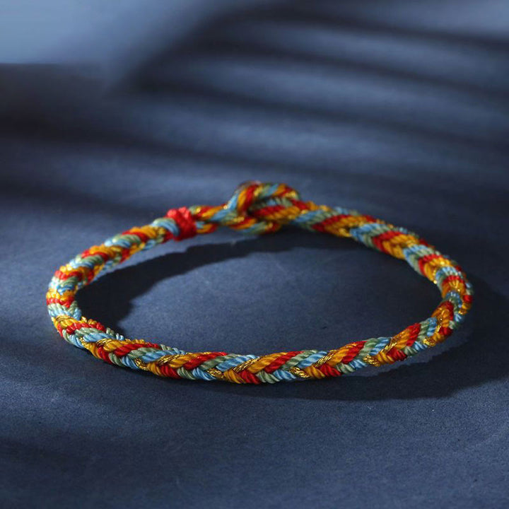 Buddha Stones "May you be safe and sound all year round" Lucky Multicolored Bracelet - image 5