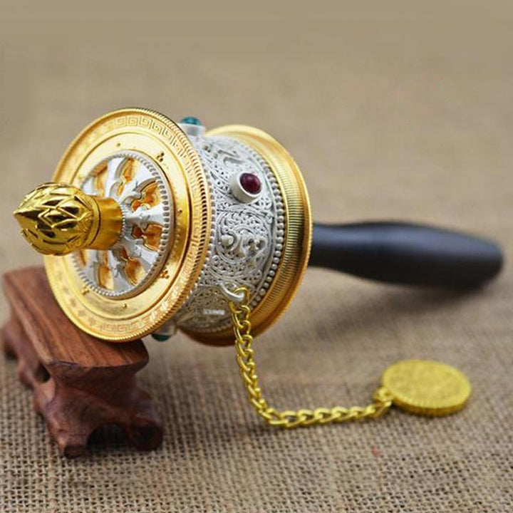 Tibetan Lucky Prayer Wheel Decoration - 3 - image 5