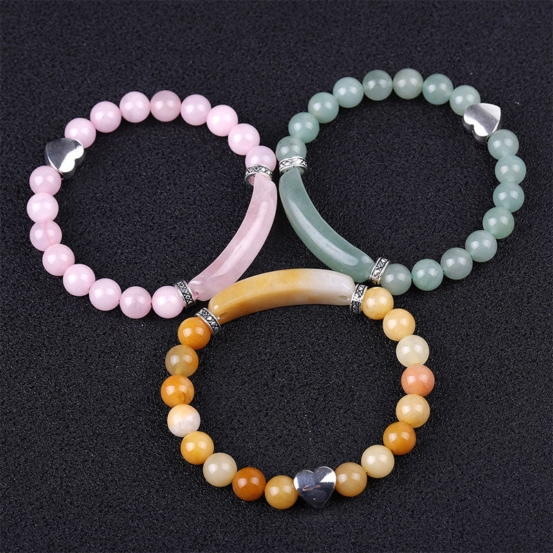 Buddha Stones Natural Crystal Beads Unisex Heart Bracelet - image 8