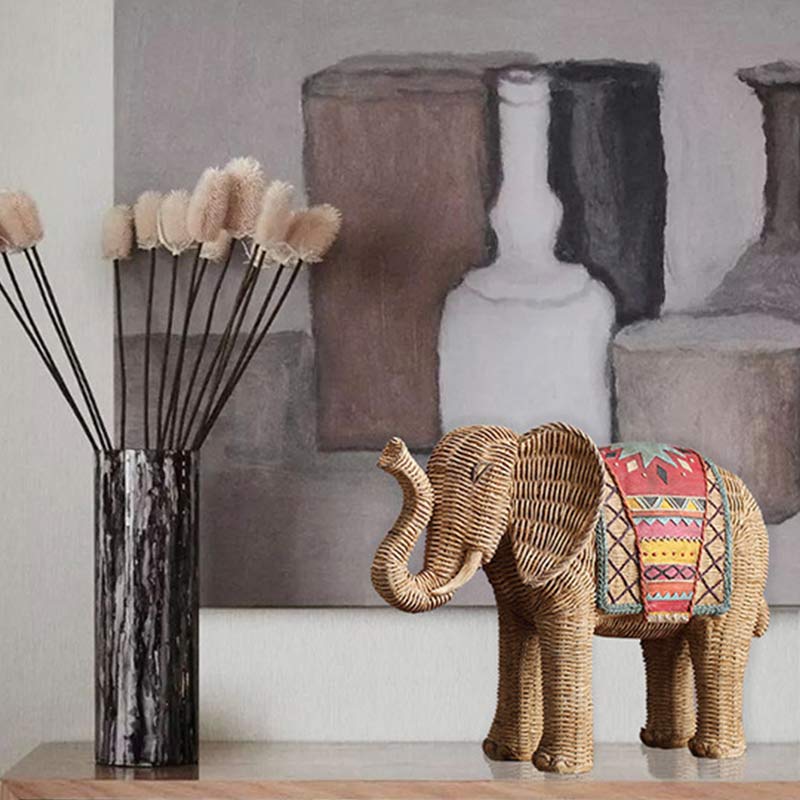 Elephant Resin Wisdom Wealth Home Decoration - image 4