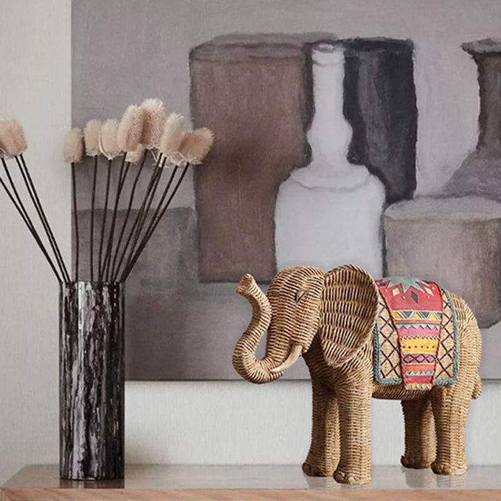 Elephant Resin Wisdom Wealth Home Decoration - image 4