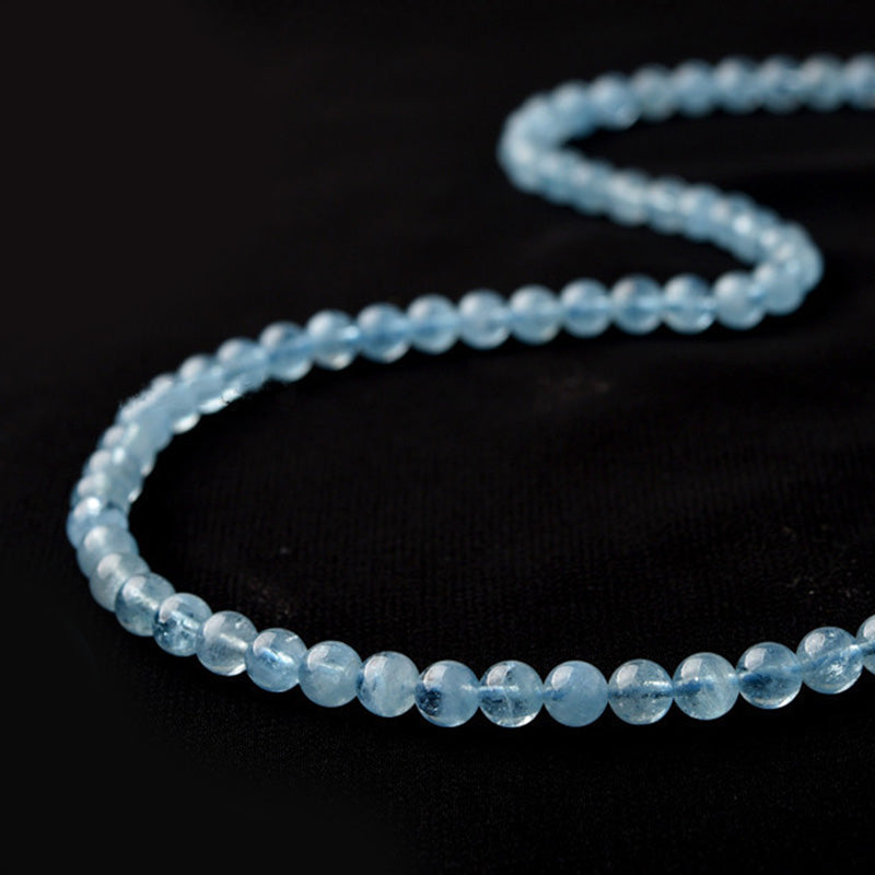 Buddha Stones Natural Aquamarine Peace Healing Bracelet - image 9