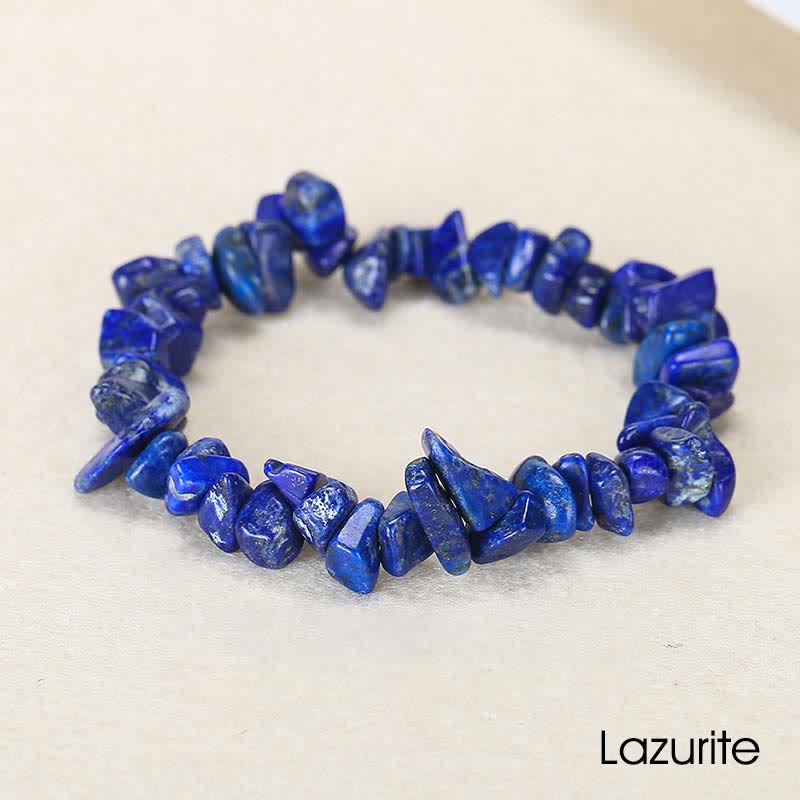 Natural Irregular Shape Crystal Stone Warmth Soothing Bracelet - Lazurite(Wrist Circumference: 15-16cm) - image 42