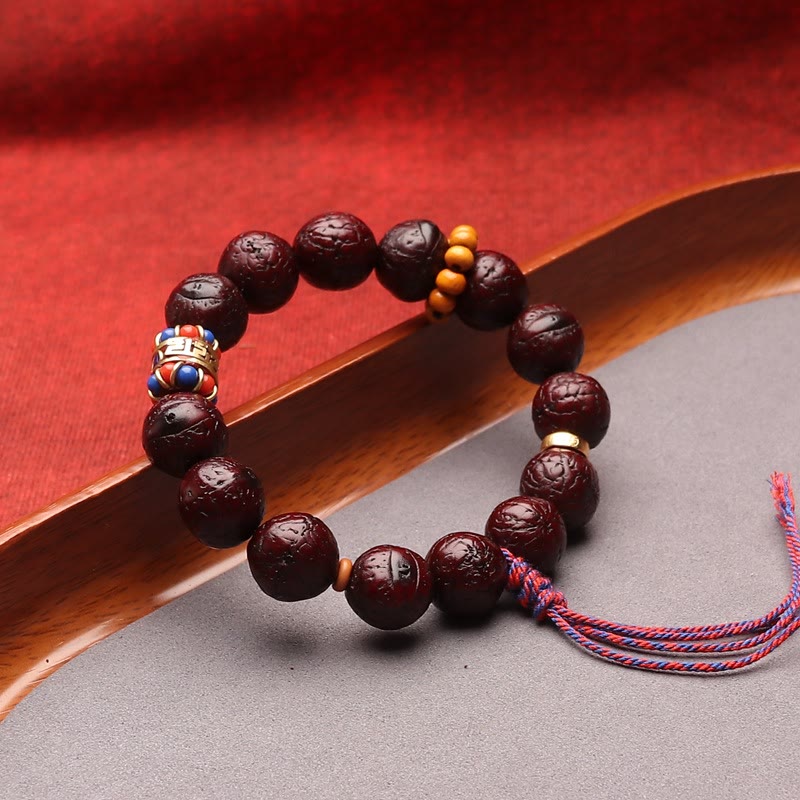 Buddha Stones Bodhi Seed Bead Peace Calm Tassel Bracelet - image 3