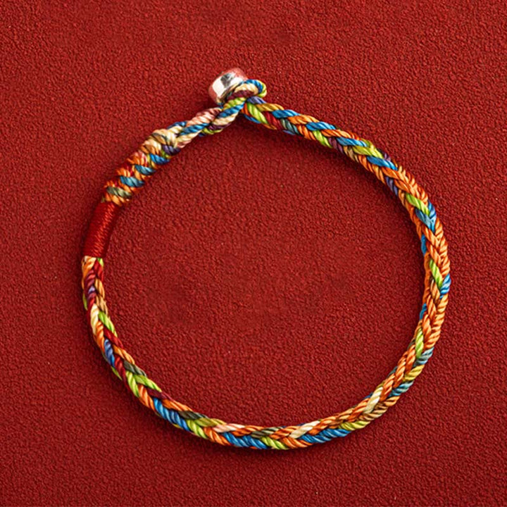 Buddha Stones "May you be healthy and happy" Lucky Multicolored Bracelet - image 6