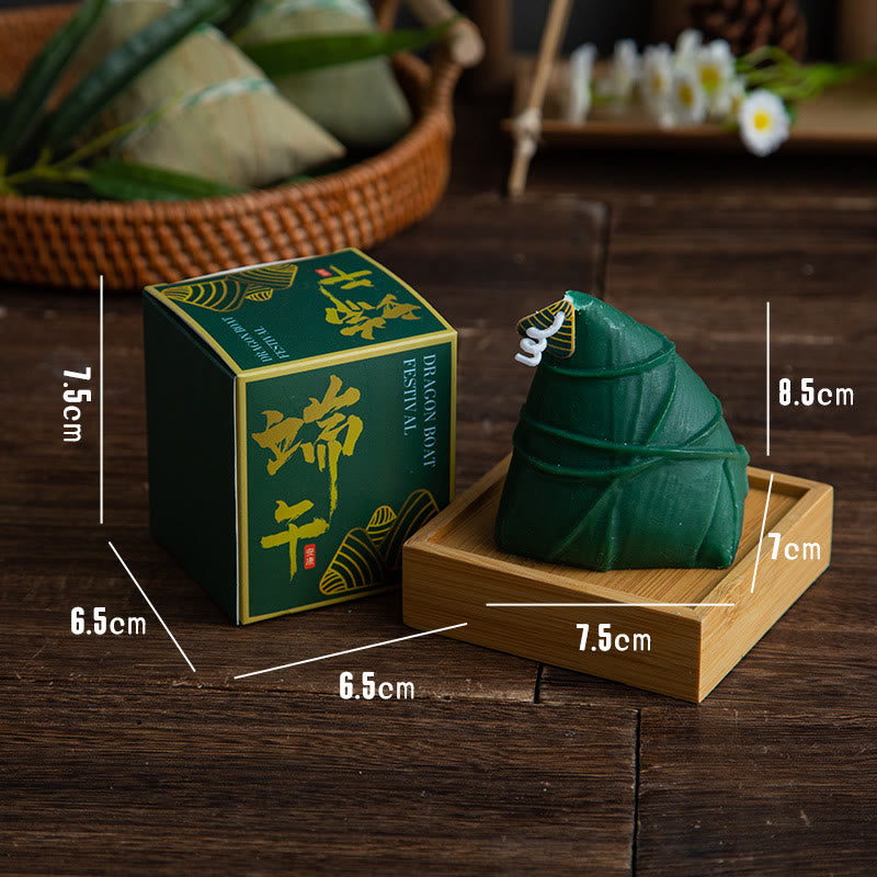 Buddha Stones Dragon Boat Festival Zongzi Pattern Scented Candle Gift For Family Friends - image 7