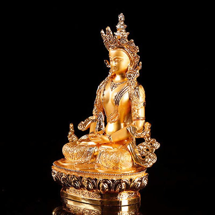 Buddha Stones Longevity Buddha Figurine Serenity Statue Home Decoration - image 7
