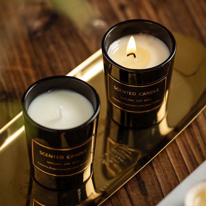 Blue Bell Pear Freesia Fragrance Meditation Prayer Scented Aromatherapy Soy Wax Candle - image 0