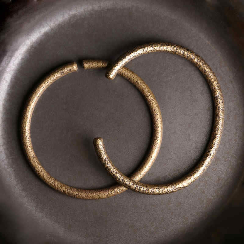 Buddha Stones Rustic Design Copper Balance Adjustable Cuff Bracelet - image 9