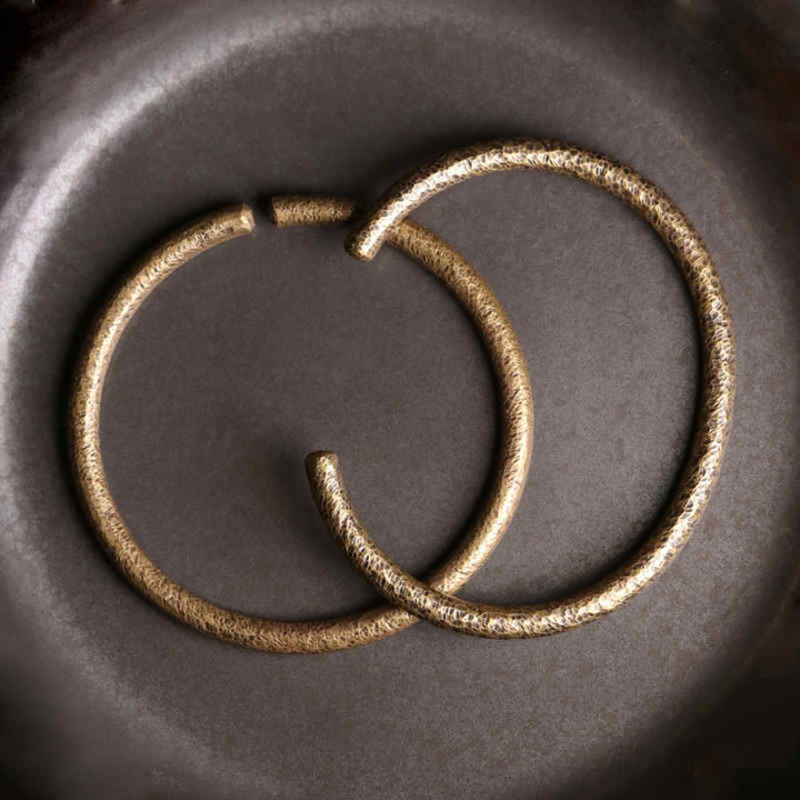 Buddha Stones Rustic Design Copper Balance Adjustable Cuff Bracelet - image 9