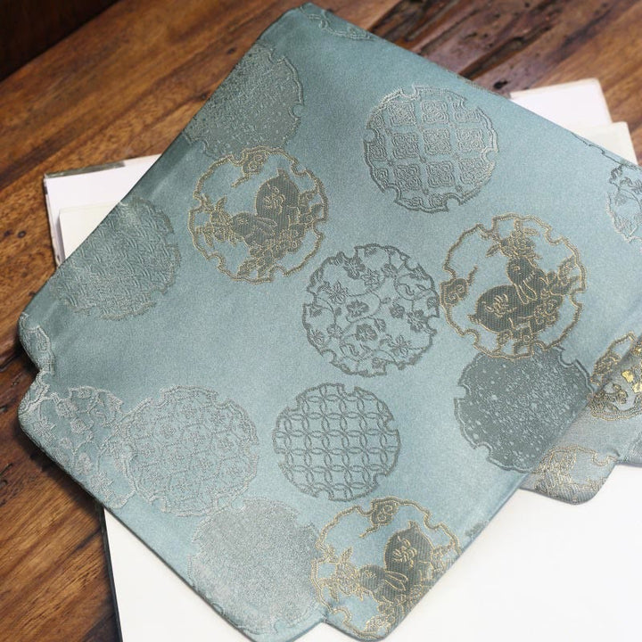 Elegant Floral Brocade Pattern Cup Mat Tea Cup Coaster - Green Rabbit - image 46