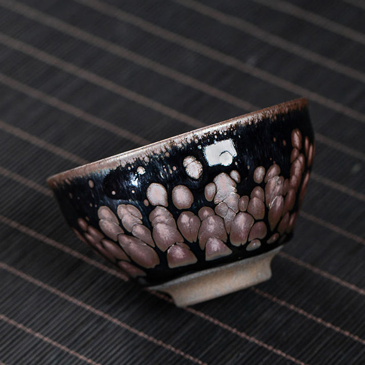 Buddha Stones Handmade Cherry Blossoms Sakura Design Chinese Jianzhan Ceramic Teacup Kung Fu Tea Cup - image 3