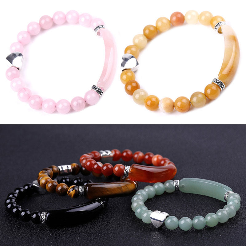 Buddha Stones Natural Crystal Beads Unisex Heart Bracelet - image 9