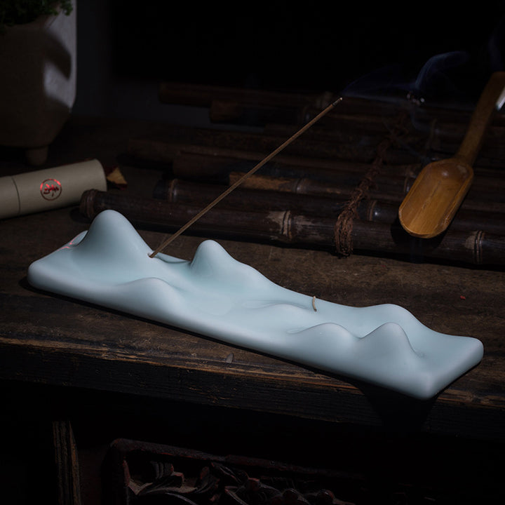 Buddha Stones Mountain Cloud Meditation Balance Incense Holder - image 7