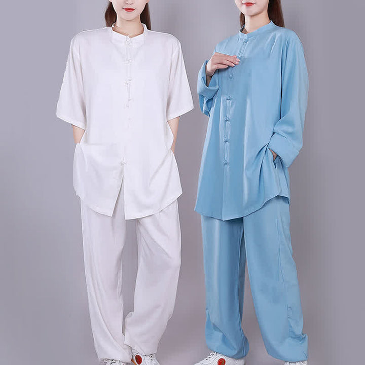 Buddha Stones Tai Chi Qigong Meditation Prayer Spiritual Zen Practice Unisex Cotton Linen Clothing Set - image 14