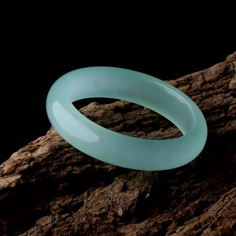 Buddha Stones Natural Jade Luck Healing Prosperity Bangle Bracelet - image 12